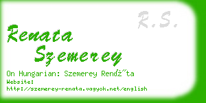 renata szemerey business card